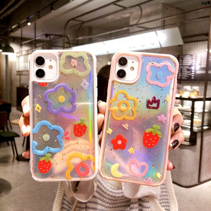 Ốp Điện Thoại Silicon Mềm In Hình Hoa Xinh Xắn Phong Cách Hàn Quốc Cho Iphone Xsmax / 7 + | BigBuy360 - bigbuy360.vn