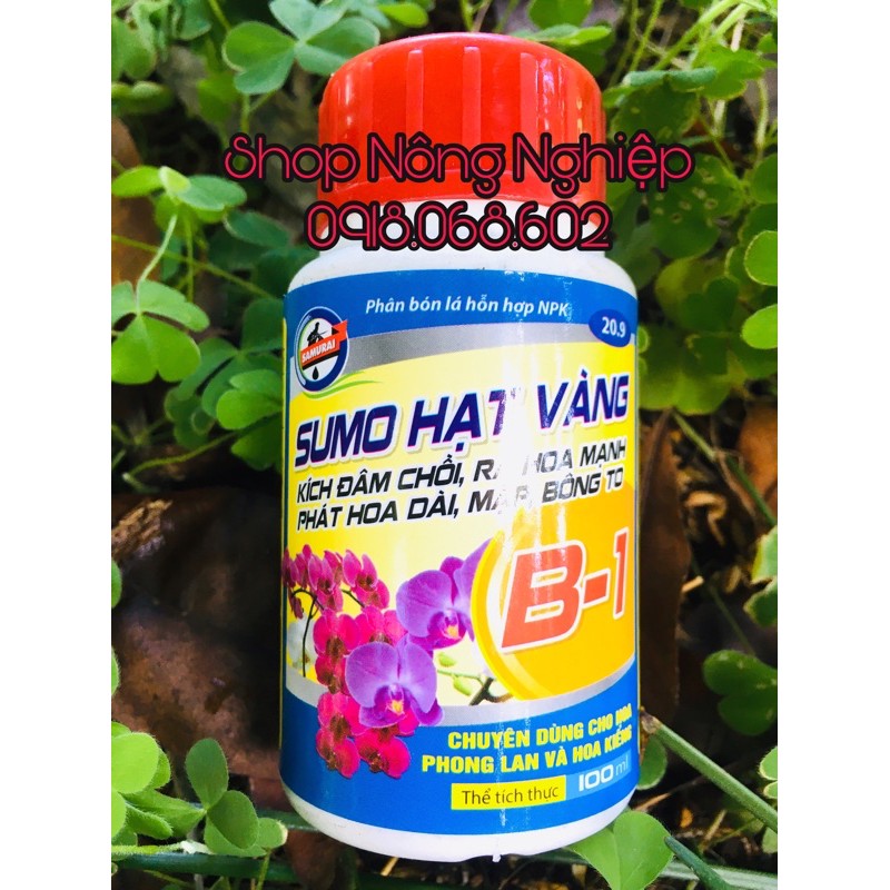 Vitamin B1 chuyên dùng cho hoa, cây cảnh Sumo Hạt Vàng 100ml