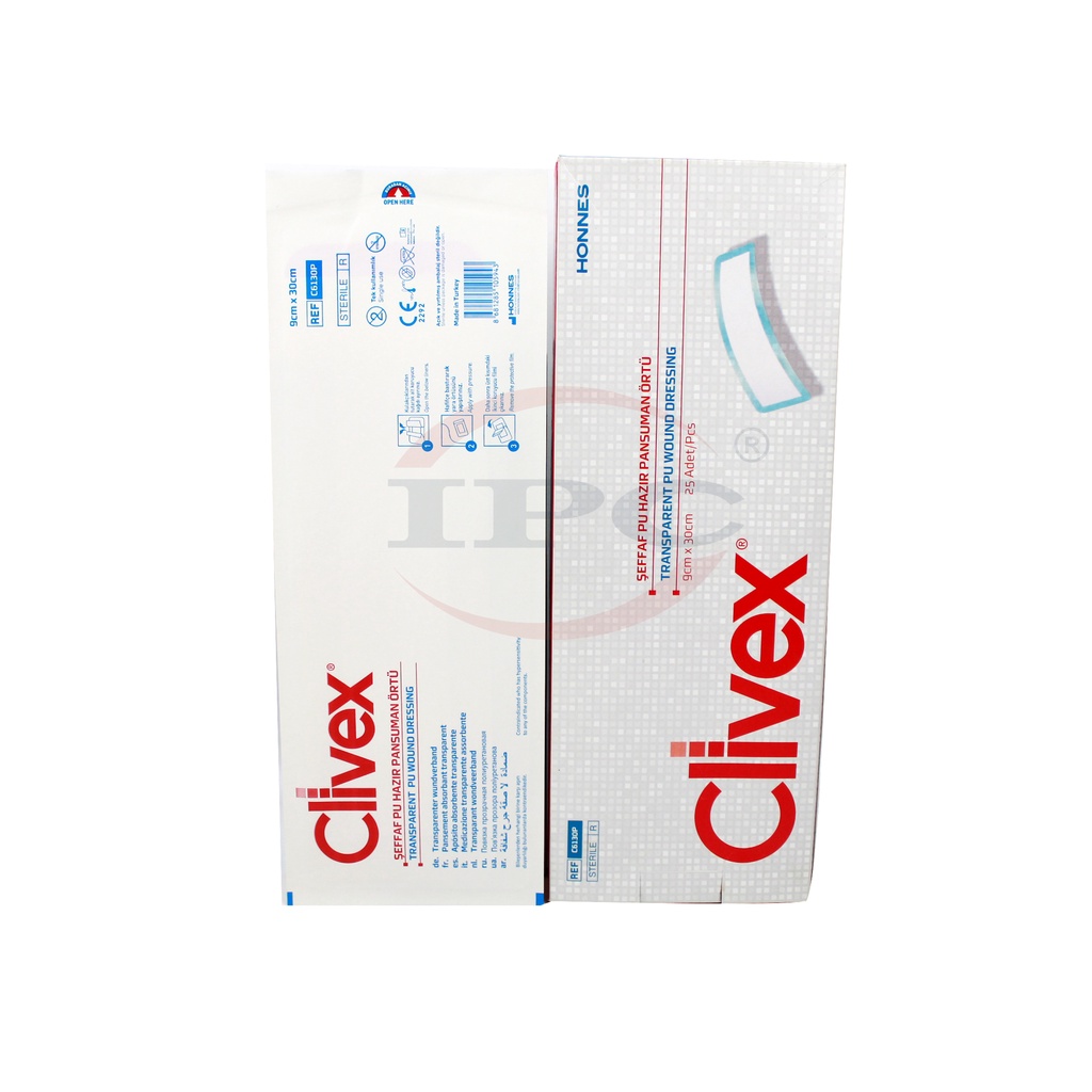 Dán vết thương có gạc vô trùng CLIVEX - HONNES (KHÔNG THẤM NƯỚC) - COMBO 5 MIẾNG