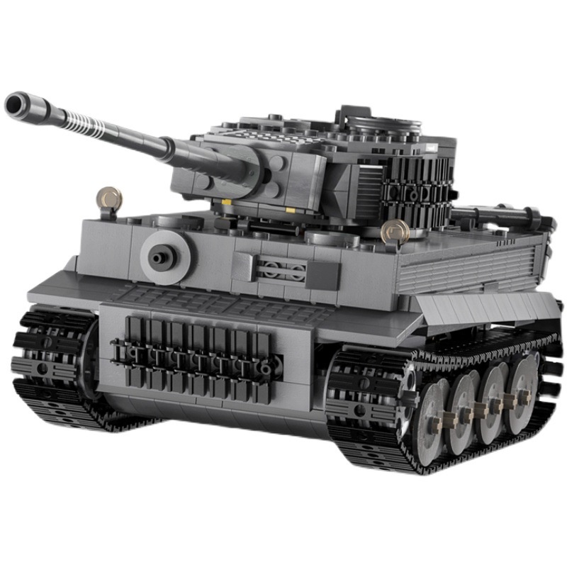 Đồ Chơi Lắp Ráp Kiểu LEGO TECHNIC Xe Tăng TIGER TANK Điều Khiển RC No.C61071 Với 925 Mảnh Ghép,Tặng Kèm Động Cơ Pin Sạc