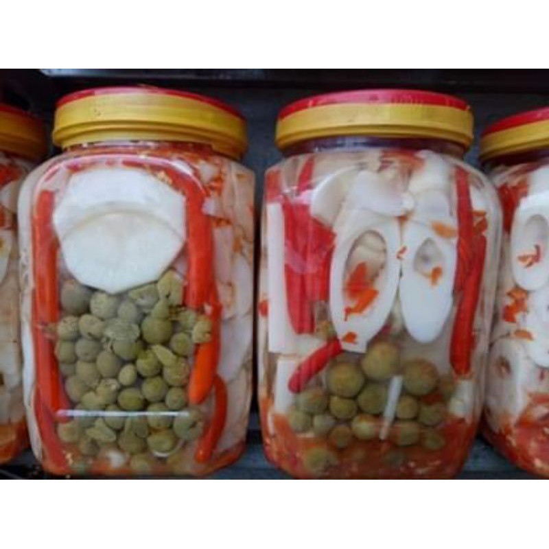 Măng ngâm ớt móc mật lọ 950g