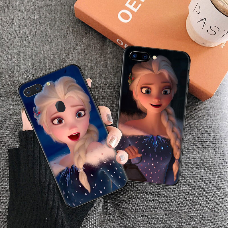 Ốp Điện Thoại Mềm Hình Anime Elsa Cho Oppo A3s A5s 7 37 39 57 59 R9s 15 17 F1 Plus Neo9