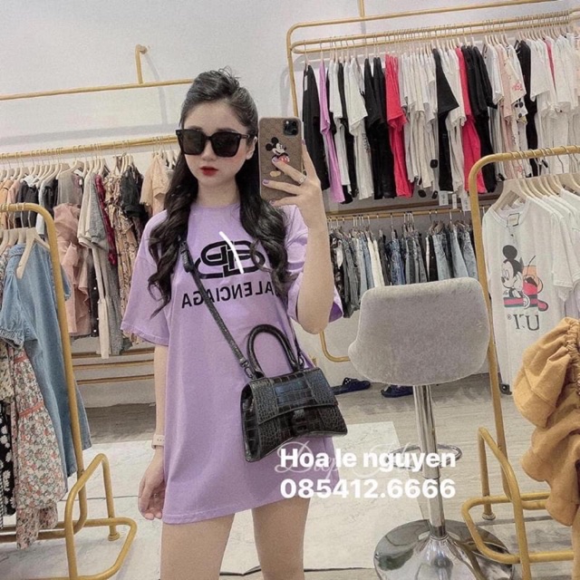 Áo phông balen màu tím chất đẹp