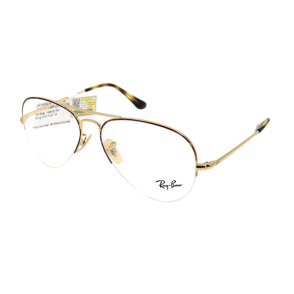 RB6589-Gọng kính nam nữ Rayban chính hãng (56-15-140), thiết kế dễ đeo bảo vệ mắt