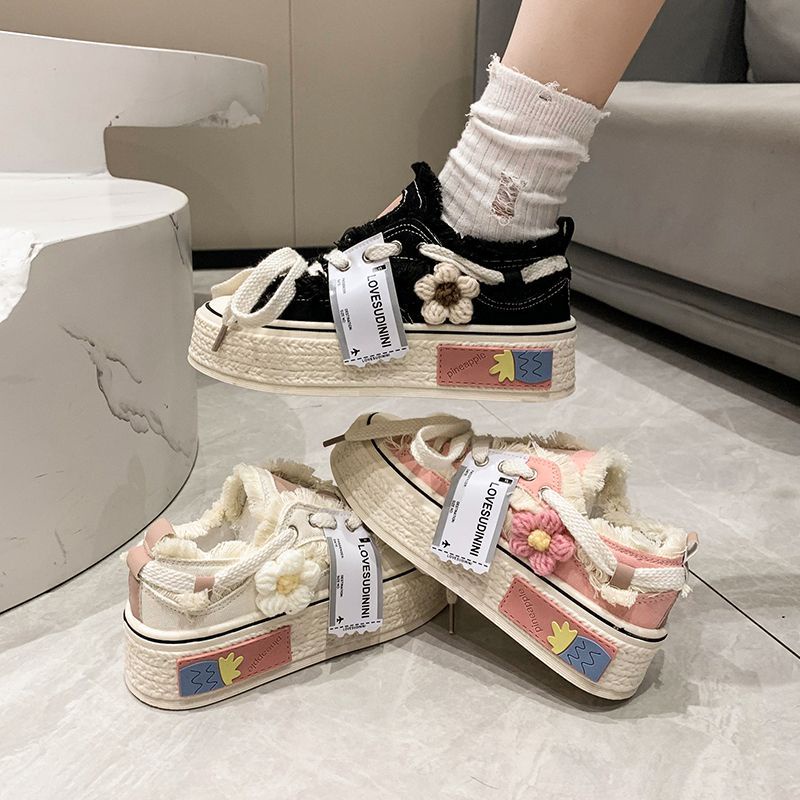 Giày Thể Thao Canvas Đế Dày Thoáng Khí Thời Trang Cho Nữ