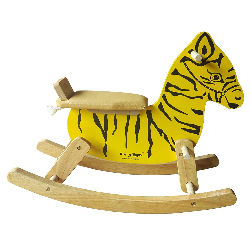 Ngựa gỗ bập bênh bằng gỗ có video hướng dẫn lắp ráp | Đồ chơi an toàn cho bé vận động, đồ chơi bập bênh bằng gỗ