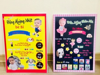 Bảng thành tích cho bé A3