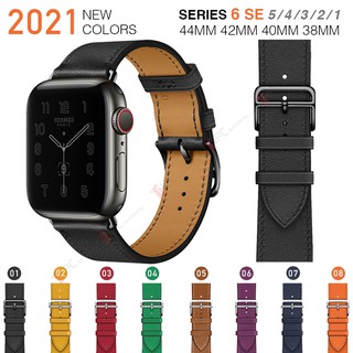 Dây Da Apple Watch Thời Trang Sang Trọng Khóa Thép 316L Dành Cho Series SE 6 | 5 | 4 | 3 | 2 | 1 38mm 40mm 42mm 44mm