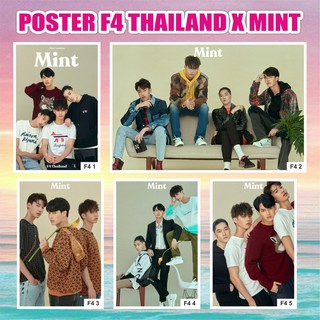 Áp Phích f4 Thái Lan x Bạc Hà Sáng vachirawit win metawin nani Heranit dew Jrawat