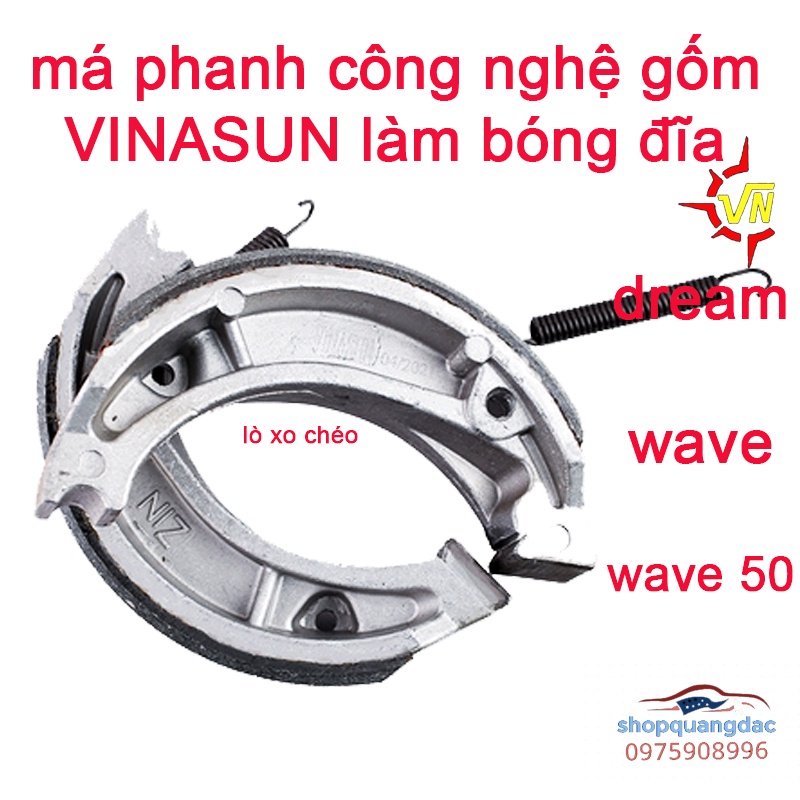 má phanh dream,wave,wave 50 chính hãng VINASUN