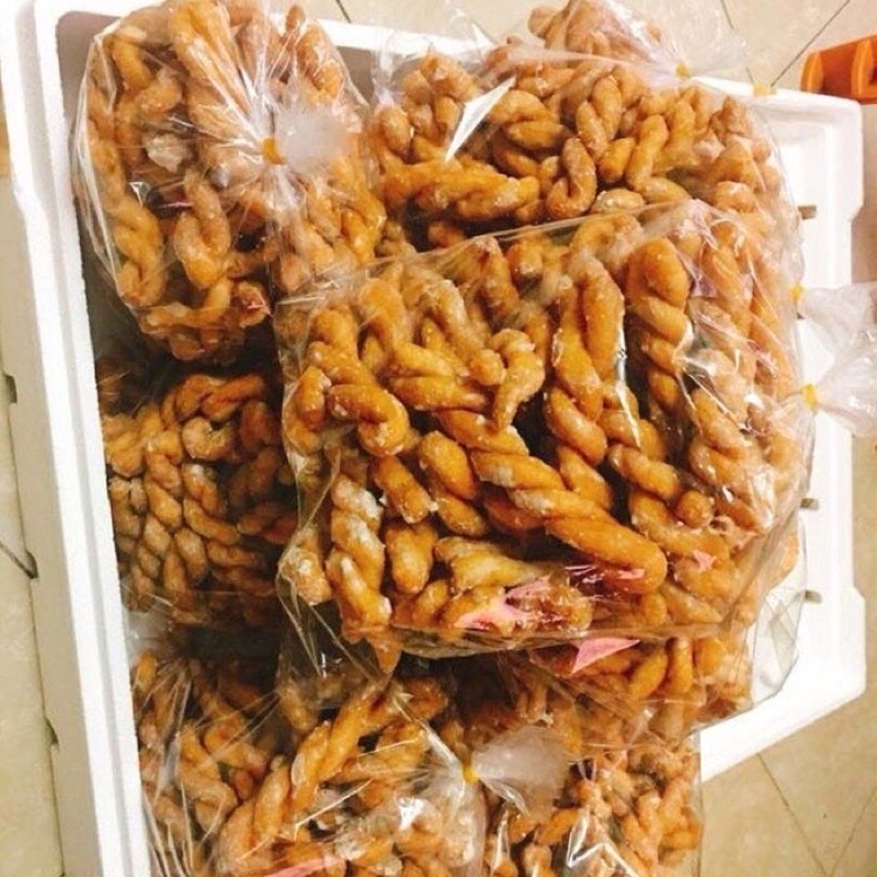 1Kg quẩy Xoắn tẩm đường Dây Thừng Hàng Ngon, loại to Đặc Biệt, giòn xốp