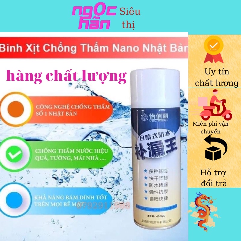 bình xịt chống dột, chống thấm hiệu quả, chai dung dịch chống thấm