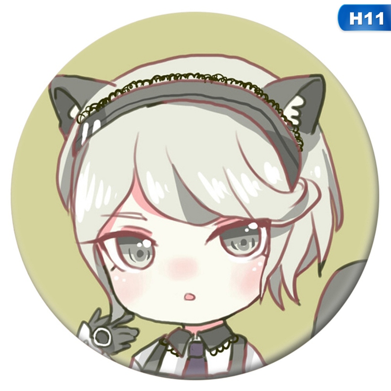 flowersqueen Danganronpa Cosplay Badge Pin Button Brooch Q Version Brooches Unisex Fashion Accessories