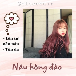 Thuốc nhuộm tóc màu NÂU HỒNG ĐÀO+kèm oxy trợ nhuộm