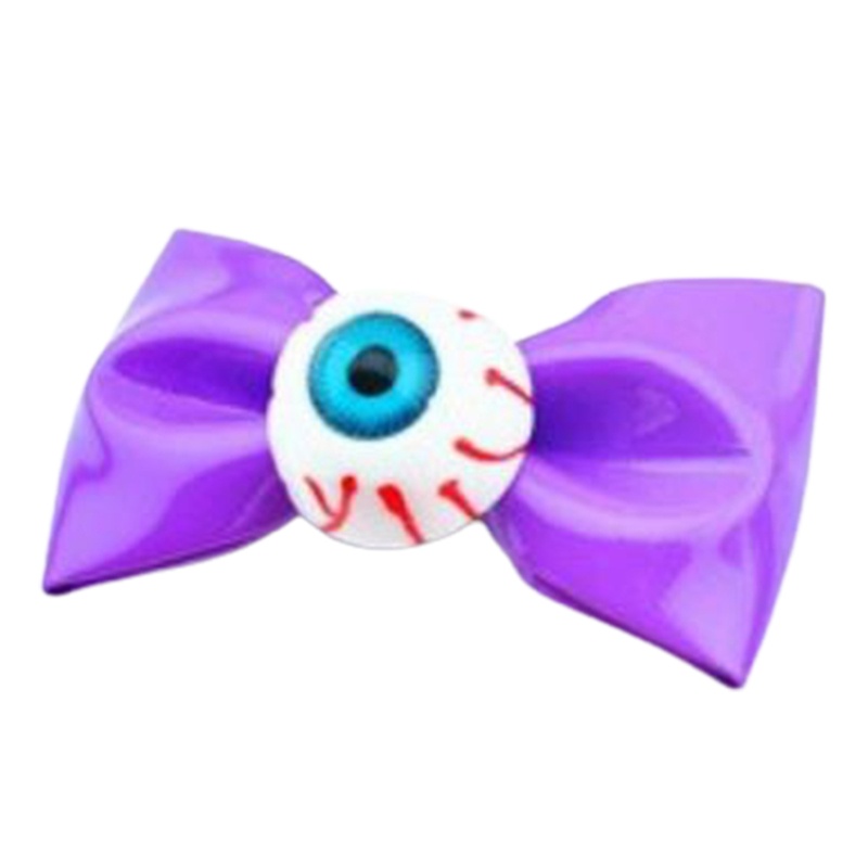 Kẹp Tóc Da Hình Đôi Mắt Điên Cuồng Hóa Trang Halloween