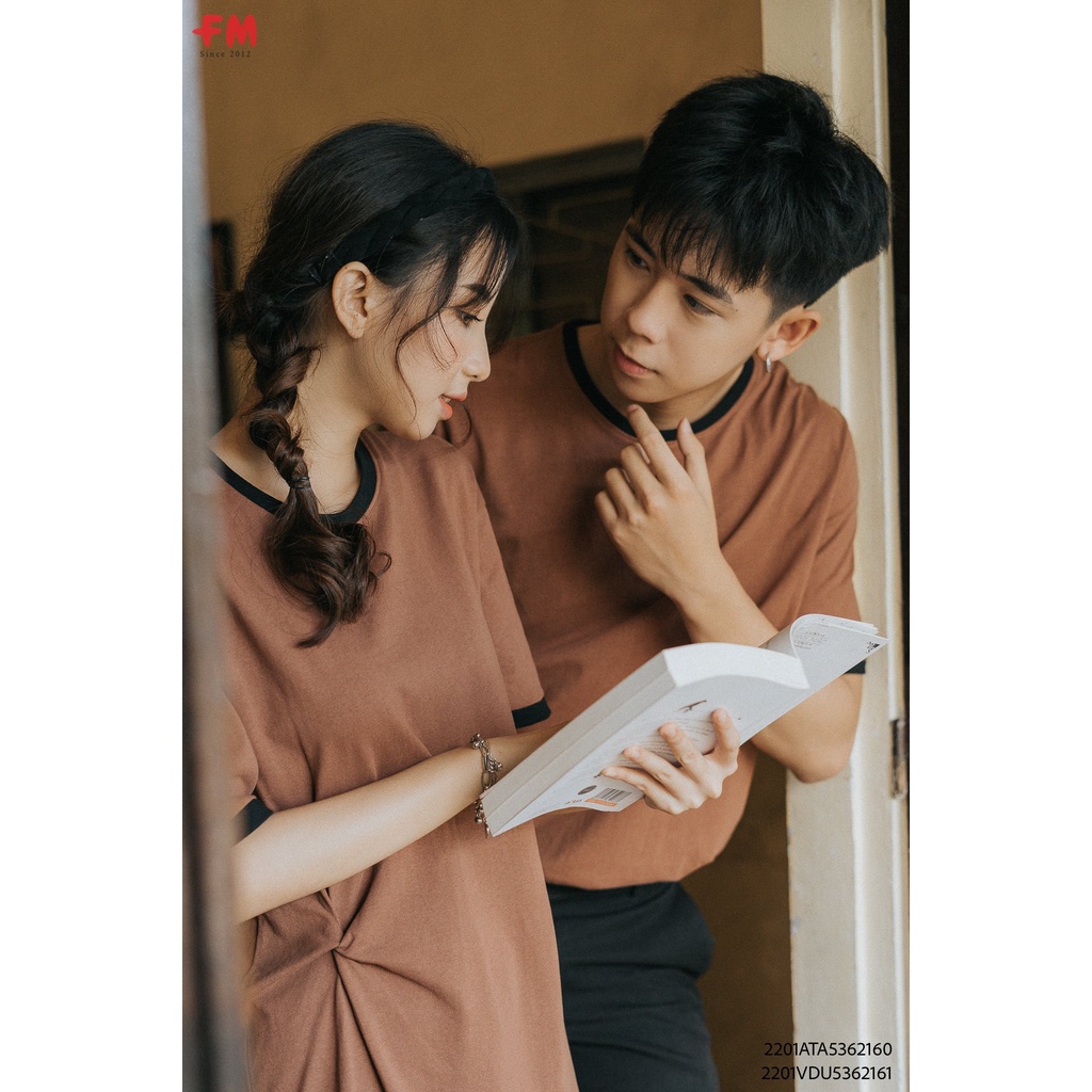 Set áo kèm đầm nhún eo nam nữ FM Style unisex chất cotton co giãn đẹpI Fm Style Online
