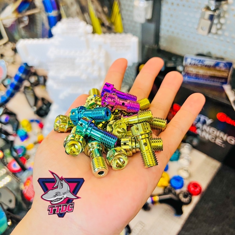 Ốc Titanium Gr5 gắn heo dầu Nissin / Brembo ✌🇹🇭✌