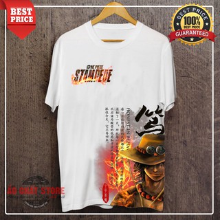 Áo Thun Hỏa Quyền ACE Thư Pháp Siêu Đẹp | Áo Phông One Piece ACE Cao Cấp OP75