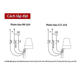Công tắc cảm ứng ánh sáng LCS-25A