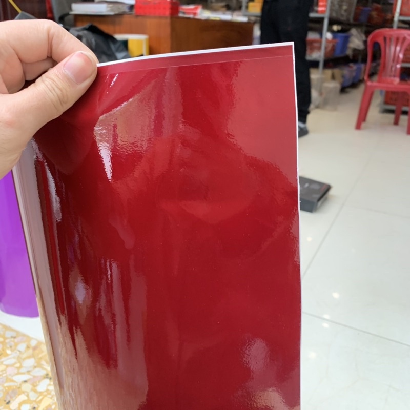 Decal Sơn Đỏ Đô Như Sơn Zin Xe Khổ Cao 60 x 1 mét Cao Cấp