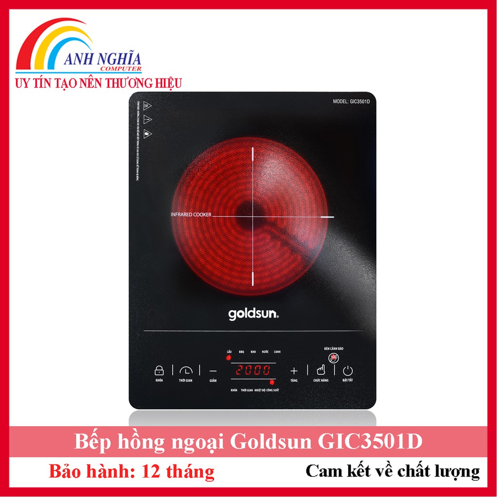 [LOẠI 1 XỊN] Bếp hồng ngoại Goldsun GIC3501D