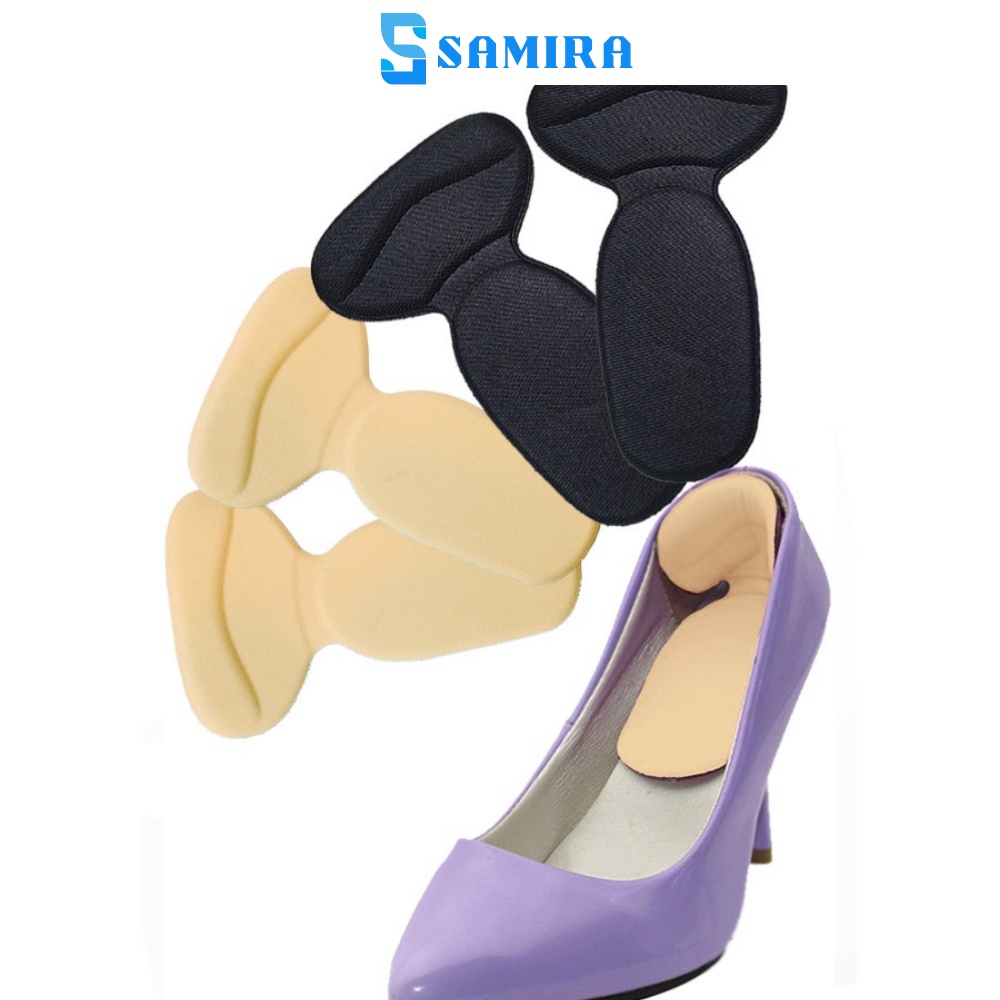 2 Miếng lót giày bảo vệ gót chân chống trượt chống rộng thốn gót tiện lợi có keo dán cố định SA18