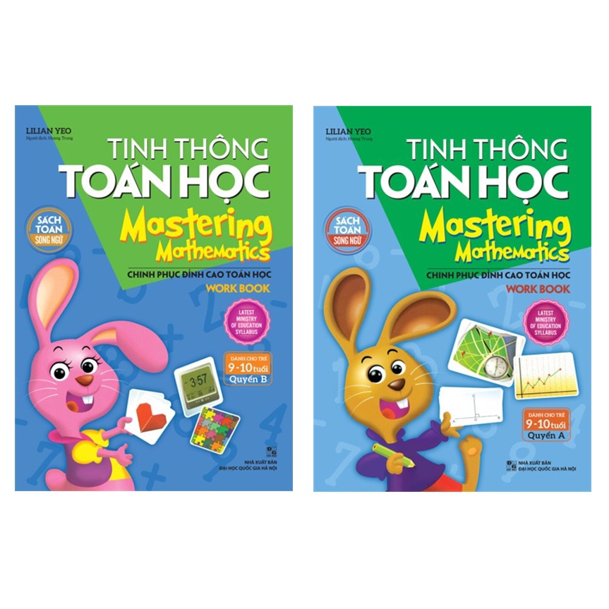 Sách - Combo Tinh Thông Toán Học - Mastering Mathematics - Dành Cho Trẻ 9 -10 Tuổi