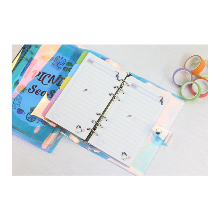 VỎ PLANNER HOLOGRAM(CÓ KÈM THƯỚC)