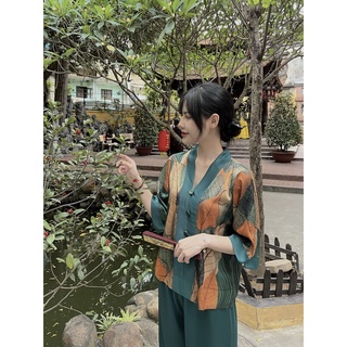 Set Bộ Đi Chua Vân Gỗ Xanh Lá Bàng