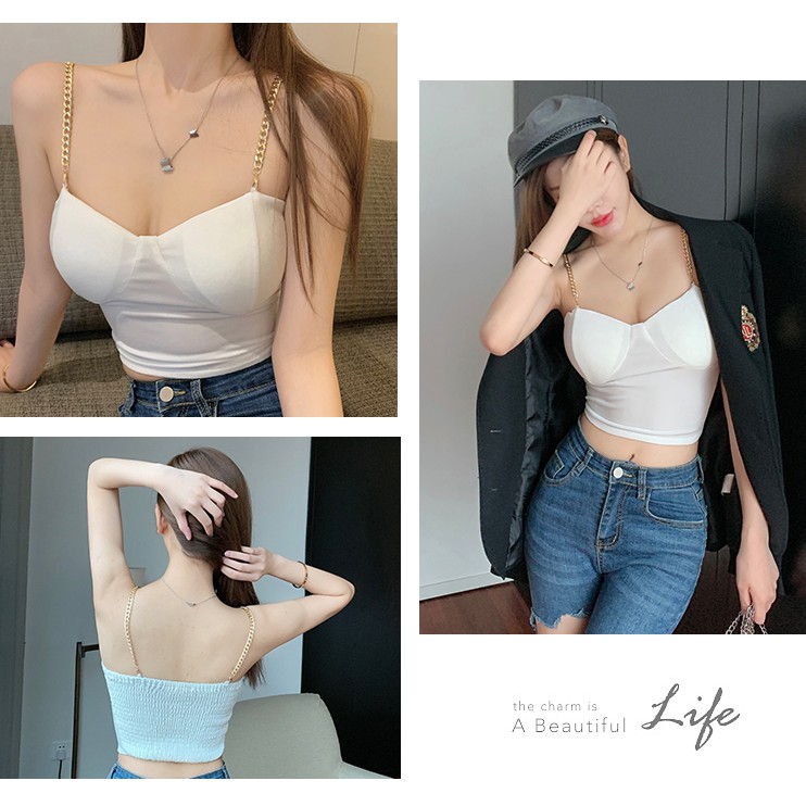 Áo kiểu nữ hai dây Emilyshop ulzzang