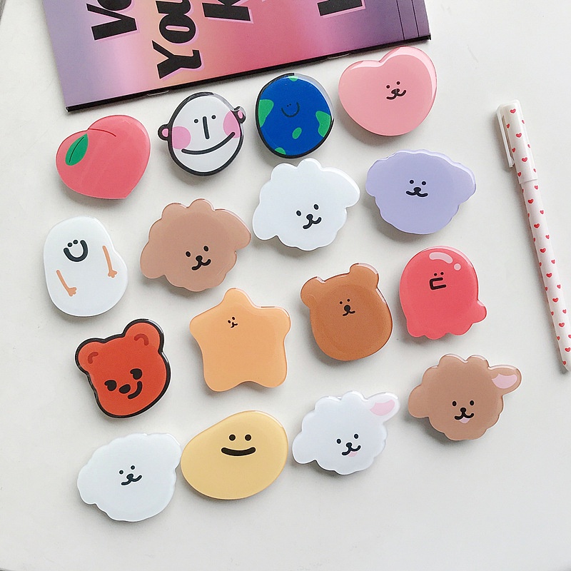 Giá đỡ điện thoại họa tiết hoạt hình dễ thương tùy chọn kiểu dáng thích hợp cho Samsung Iphone Oppo Vivo Huawei