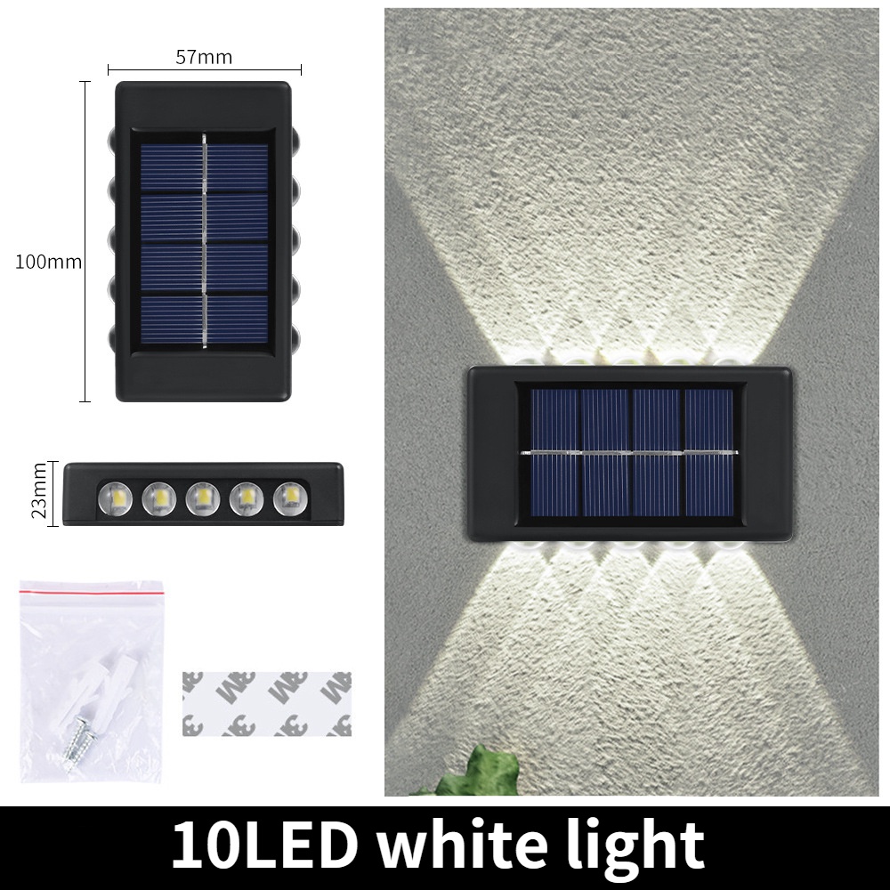 Đèn Led Ngoài Trời 8 Bóng 10 Bóng Sử Dụng Năng Lượng Mặt Trời