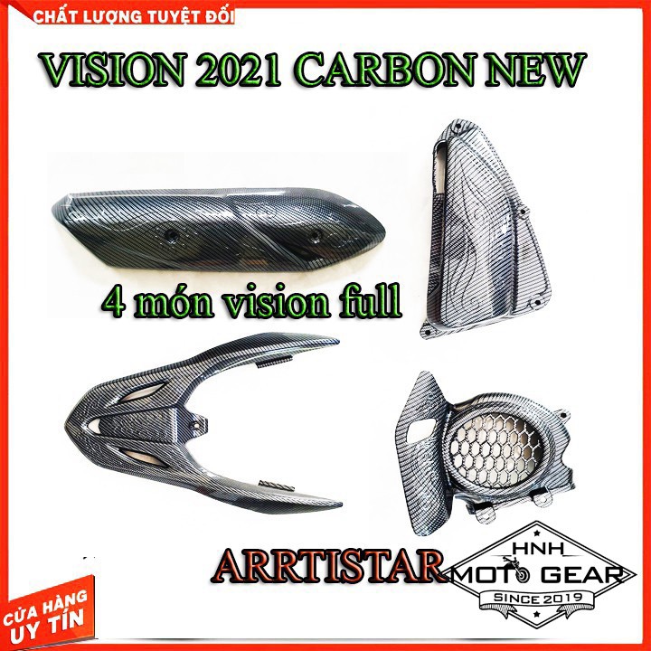 Ốp Carbon Vision 2021 Chính Hãng Artista ( 5 Món )