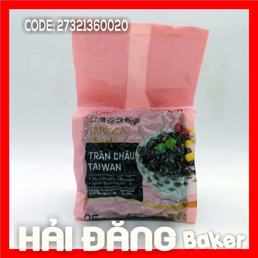 Trân châu ĐEN CARAMEL TAIWAN Đại Địa Đài Loan - Gói 1kg