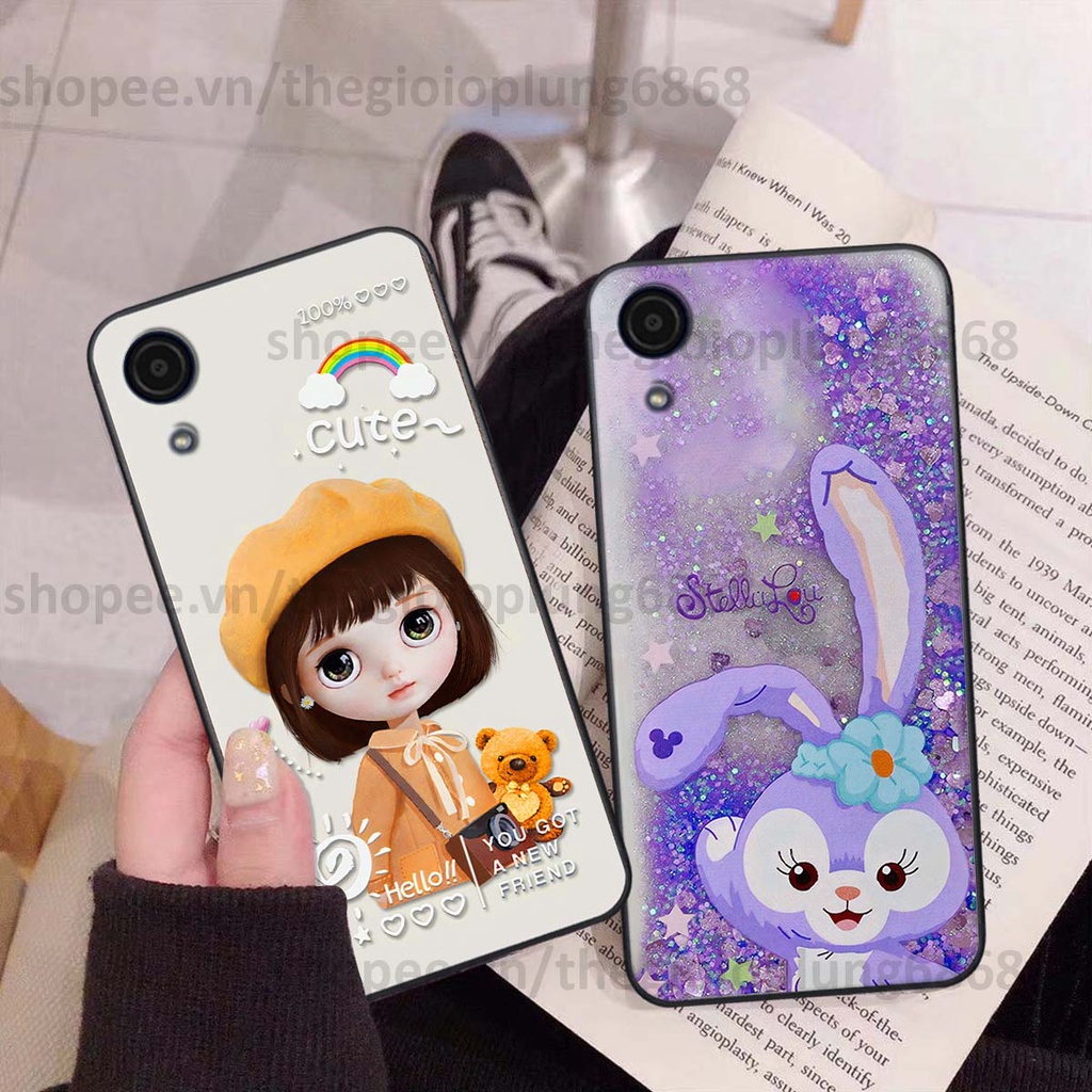 Ốp Samsung A03 Core in hình cầu vồng happy smile thỏ cute siêu xinh siêu đáng yêu