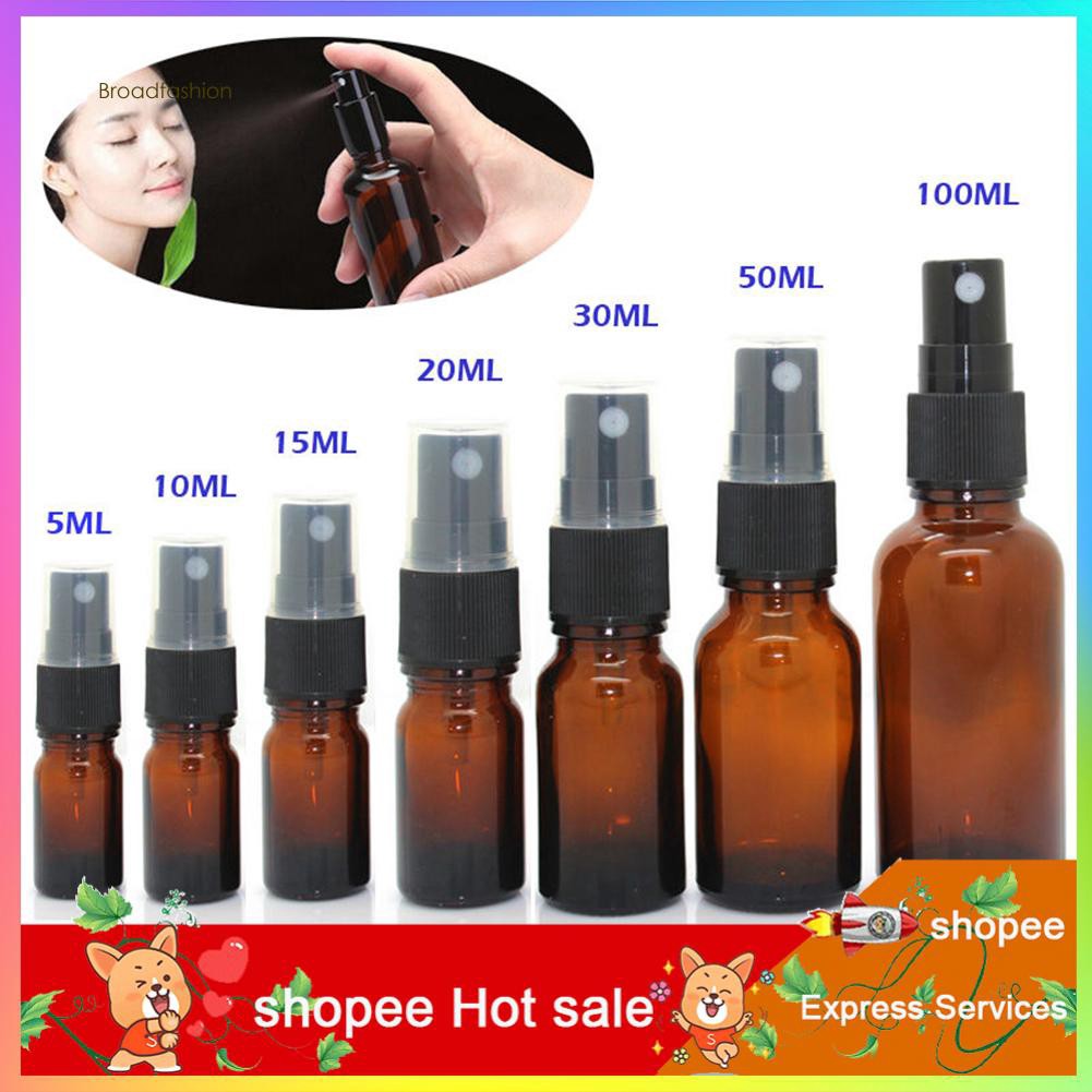 (Hàng Mới Về) Lọ Thủy Tinh Rỗng Đựng Tinh Dầu 5ml - 100ml Tiện Dụng Ốp