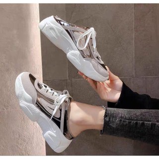 Giầy sục thể thao shop có hồng và bạc, siêu êm