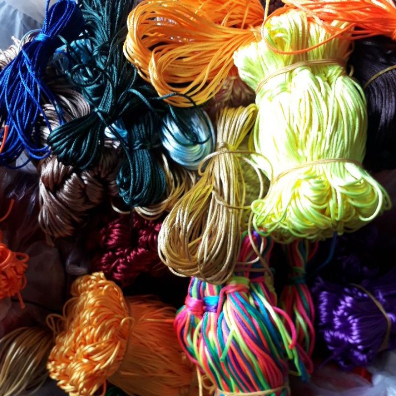 Bó 5-20 met dây tim  size 1.5mm đan vòng handmade