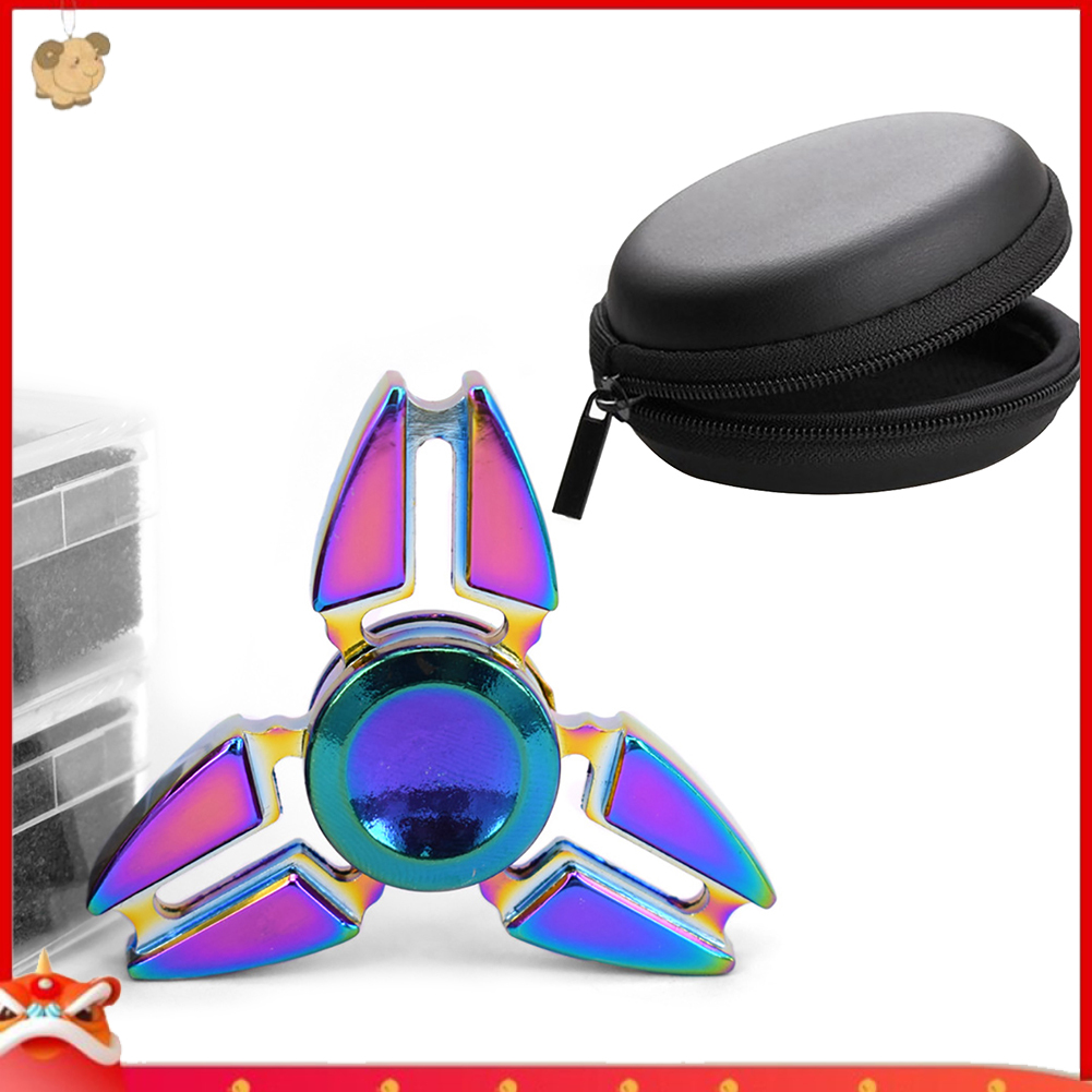 Đồ chơi con quay spinner màu cầu vồng / túi đựng chất lượng