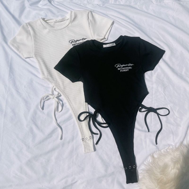 Áo bodysuits jumpsuit thêu chữ | WebRaoVat - webraovat.net.vn