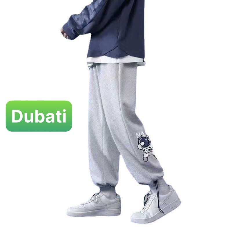 QUẦN JOGGER NAM NỮ UNISEX CHẤT NỈ DÀY DA CÁ ỐNG SUÔNG RỘNG THÊU IN HÌNH NASA RÚT DÂY PHONG CÁCH XỊN SÒ -DUBATI FASHION