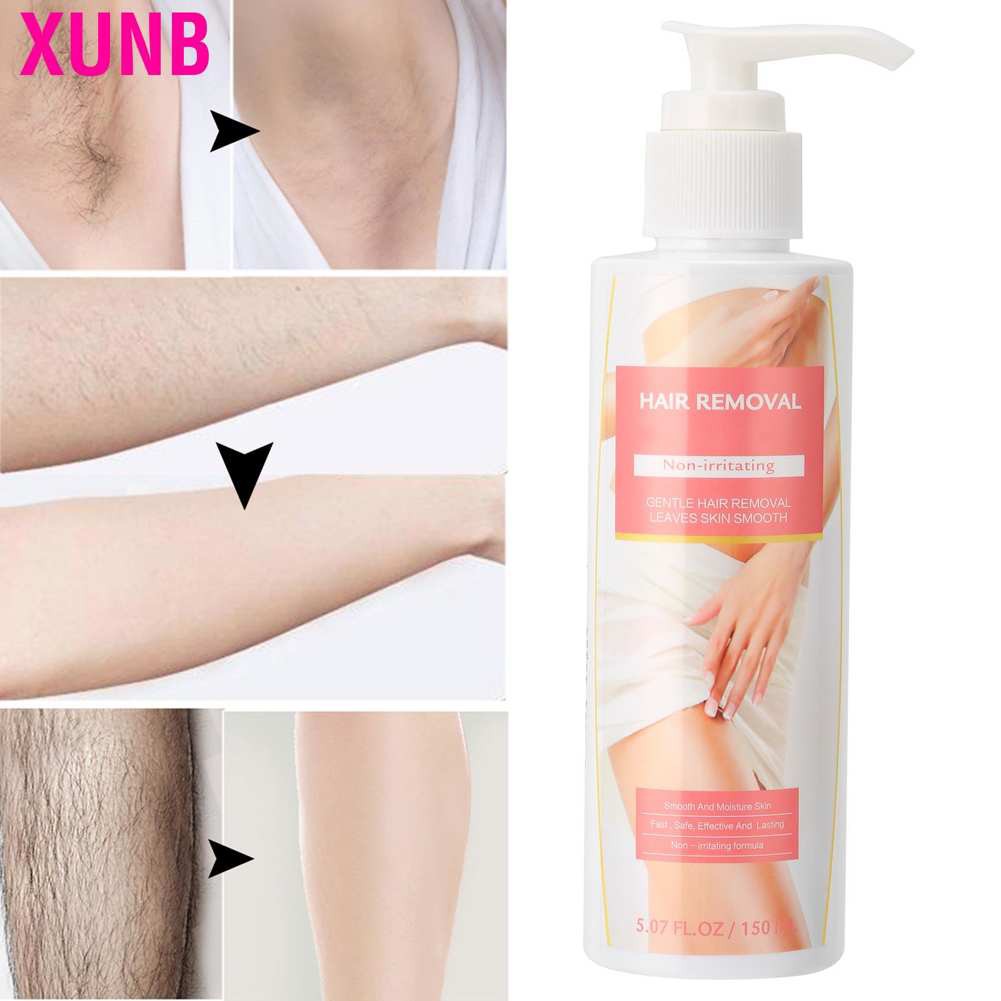 Xunb 150ML Body Depilatory Cream Painless Hair Removal Skin‑Friendly Remover for Women Men