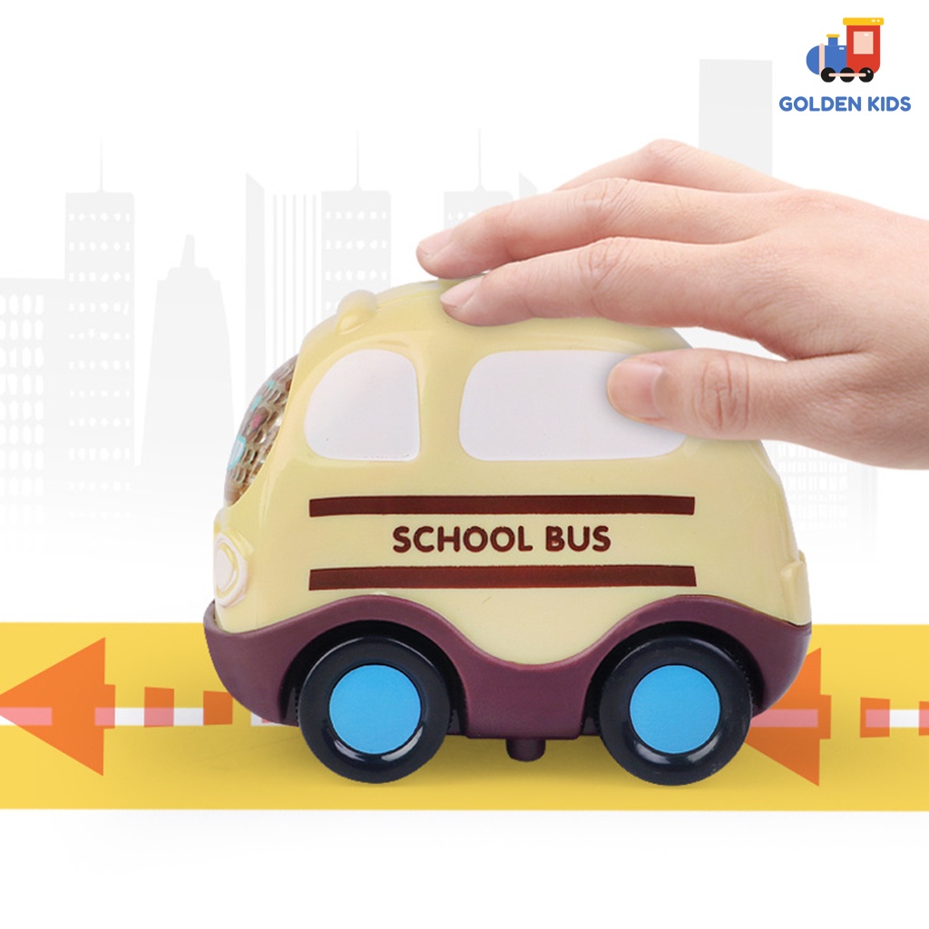 Bộ ô tô đồ chơi quán tính mô tả xe cứu hỏa, cứu thương, cảnh sát, taxi hấp dẫn cho bé