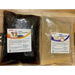 Trân châu 3q trắng/ trân châu 3q đen túi 1kg tiện lợi - loại giòn ngon