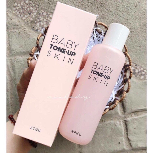 Nước hoa hồng apieu baby tone-up skin