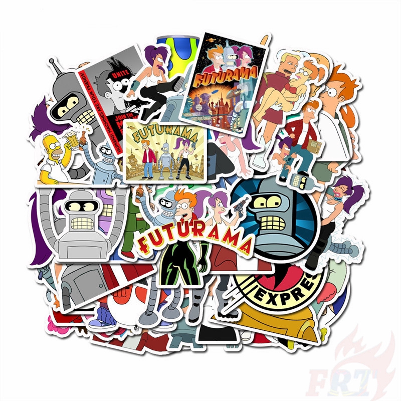 ❉ Futurama Giấy và decal dán tường ❉ 50Pcs/Set Cartoon Mixed Luggage Laptop Skateboard Doodle Stickers
