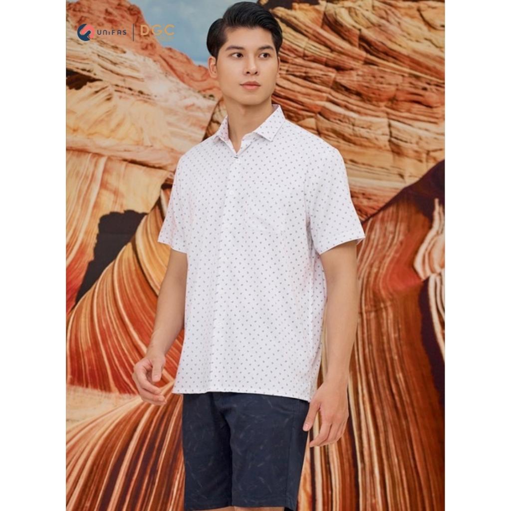 Áo sơ mi nam DGCs ngắn tay dáng suông, chất vải sợi tre Bamboo thoáng mát thấm hút tốt SASNBB14M