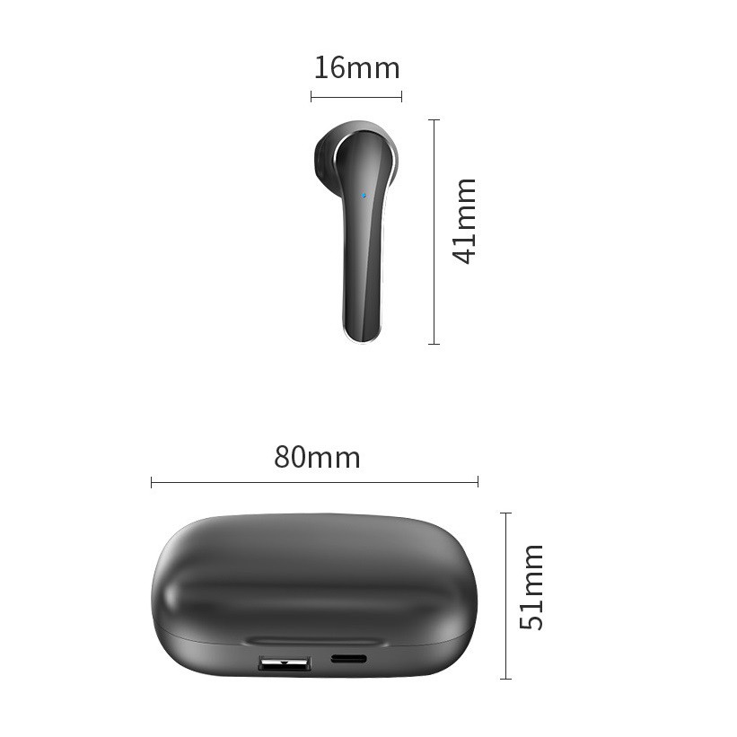 Tai nghe Bluetooth nhét tai không dây True wireless earbuds PKCB309 Hàng Chính Hãng