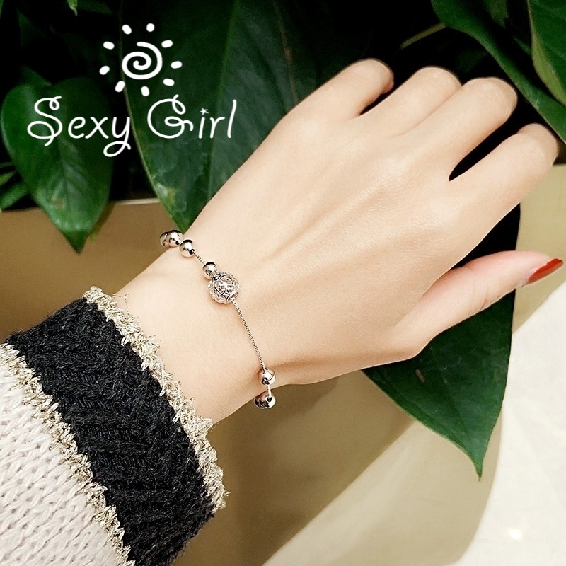 Lắc Chân Mạ Bạc 925 Phong Cách Hàn Quốc Thời Trang Cho Nữ