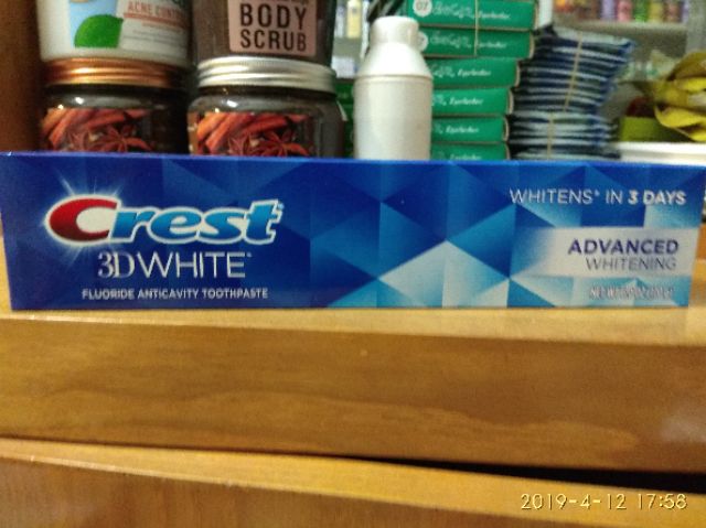 Kem đánh răng Crest 3D WHITE. Loại big size 170g.